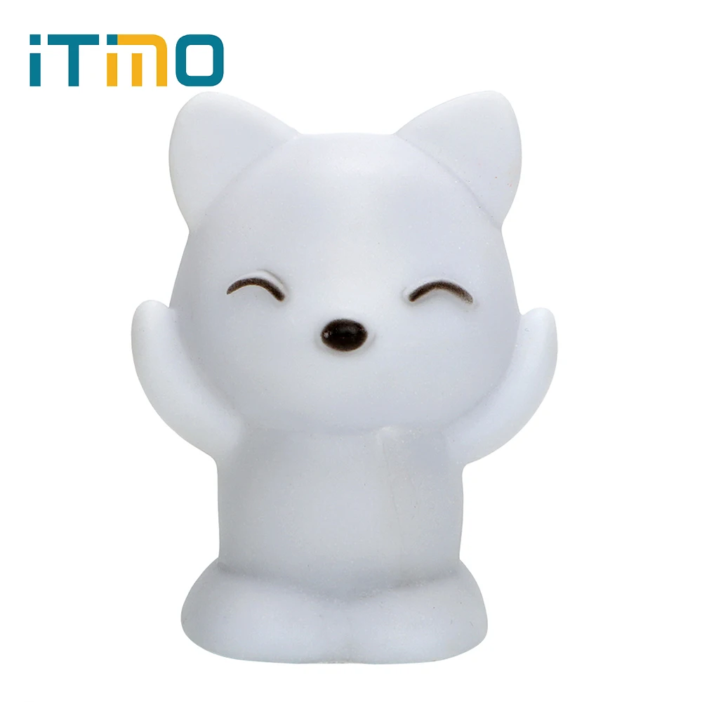 

ITimo Fox Shaped LED Night Light Atmosphere Lamp Home Lighting Great Gift For Children 7 Colors Changing Bedroom Decoration