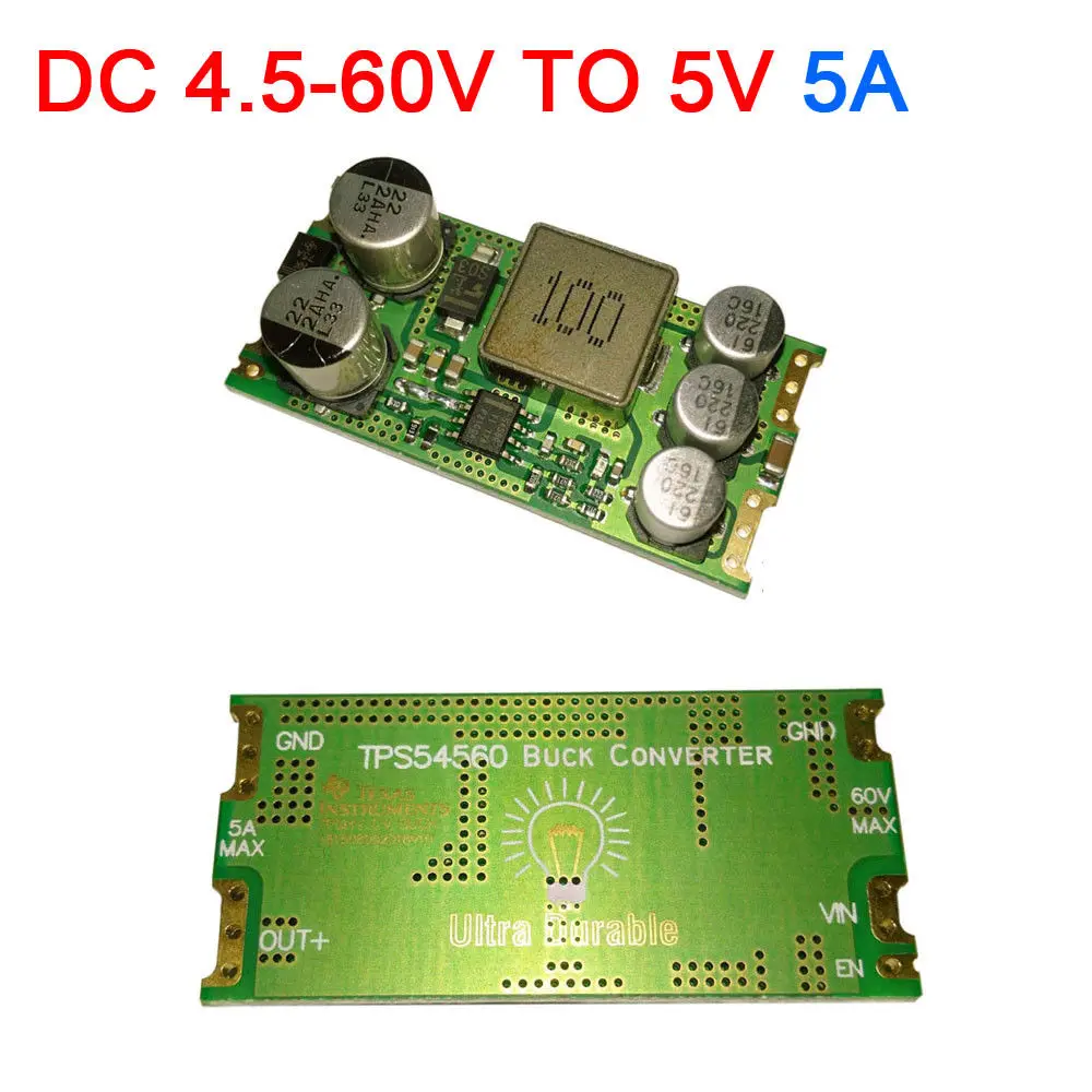 TPS54560 DC-DC понижающий преобразователь 4,5-60 в 12 В 24 В до 5 В 5A модуль электропитания автомобиля регулятор напряжения