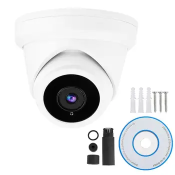 

5MP POE IP Security Network Dome Camera Audio Mic Indoor Outdoor CCTV for ONVIF