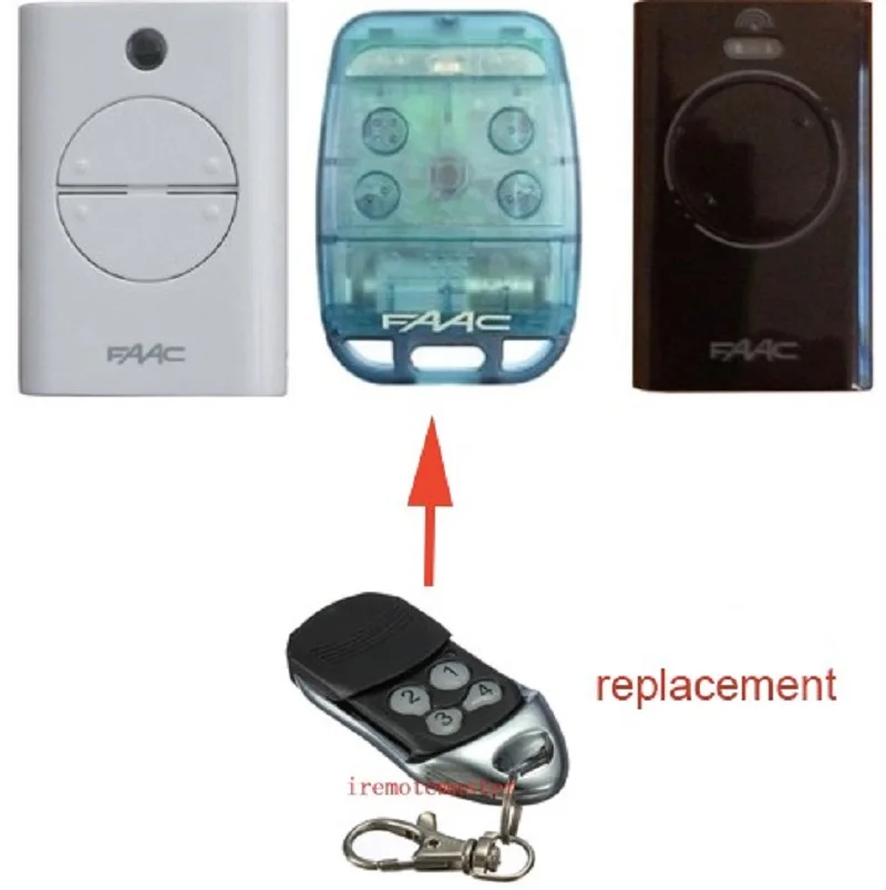 

FAAC XT2/XT4/TE4433H/787452/433LC Garage Door Remote Control 433.92mhz rolling code remote duplicator