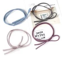 1 шт. веревка для волос для девочек двухслойная ручная вязаная повязка на голову веревка для волос цветок простой G0409