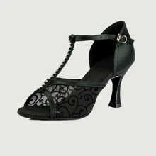 Туфли для латинских танцев; Фирменные женские Фитнес дышащий Женская аэробика обувь для взрослых Танго черные современные Для женщин социальные кроссовки BD 233 пакета(ов