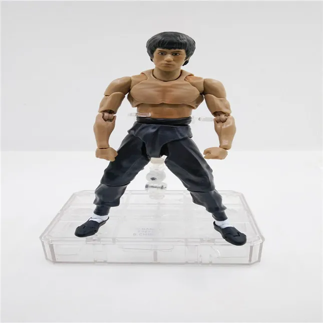 SHFiguarts King of Kung Fu Bruce Lee  Variant With Nunchaku Action Figure Collectible Model Toy 15cm (2)