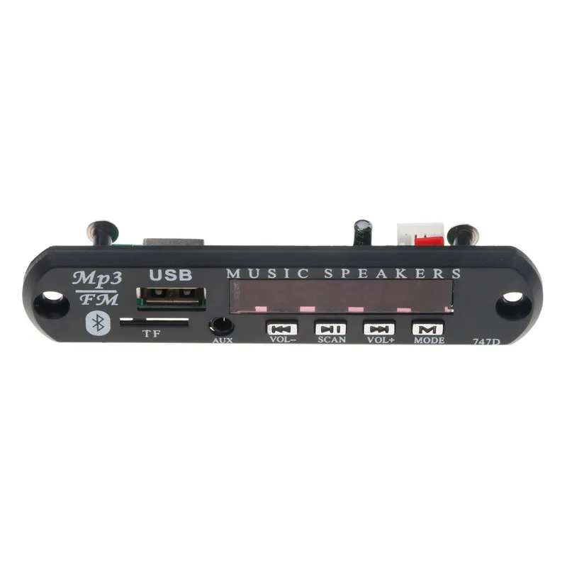 Wireless Bluetooth 5.0 9v-12v Mp3 Wma Decoder Board Car Audio Usb Tf Fm  Radio Module Color Screen Mp3 Player With Remote Control - Mp3 Players -  AliExpress