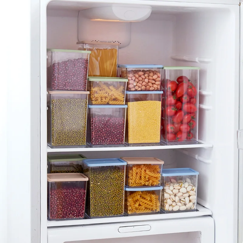 

Plastic sealed cans food storage crisper set kitchen equipment grain cans storage tank