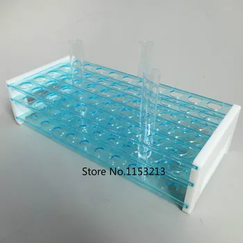

Plastic Laboratory Test Tube Rack 18mm * 40 Vents Durable Plastic Double Deck suitable for tubes of 15mm -18mm High Quality