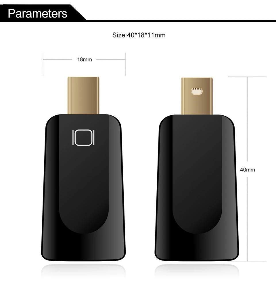Mini DP DisplayPort V1.2 Male to HDMI V1.4 Female Adapter AV Cable Converter 1080P For MacBook Mini Displayport to HDMI (5)