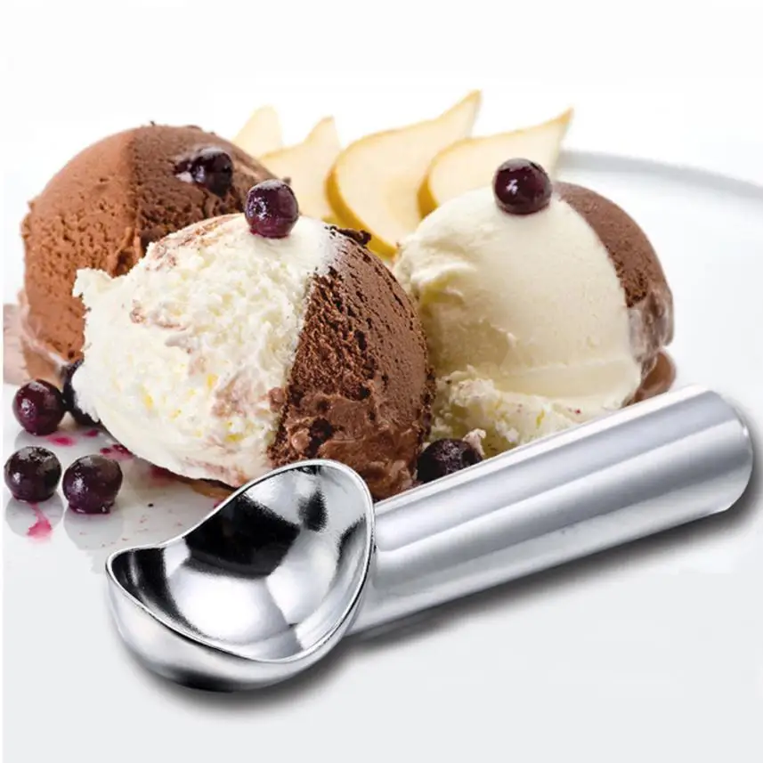 1PC Ice Cream Spoon Non Stick Anti Freeze 5cm Metal Scoop for Ice Cream