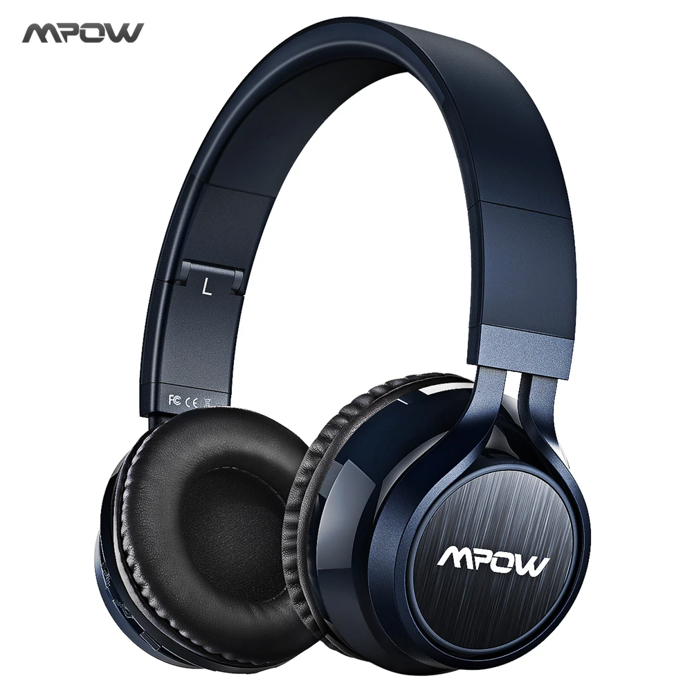 

New MPOW Thor Bluetooth Headphone Foldable Stereo Wireless Headset Over-ear w/ Soft Protein Ear Pads, Mic, AUX for Smart Phones