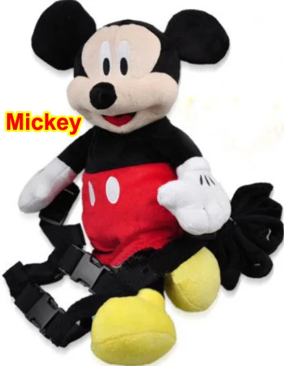 Mickey Minnie Backpack Baby Kid Toddler Safety Harness Animal Walking Strap Rein