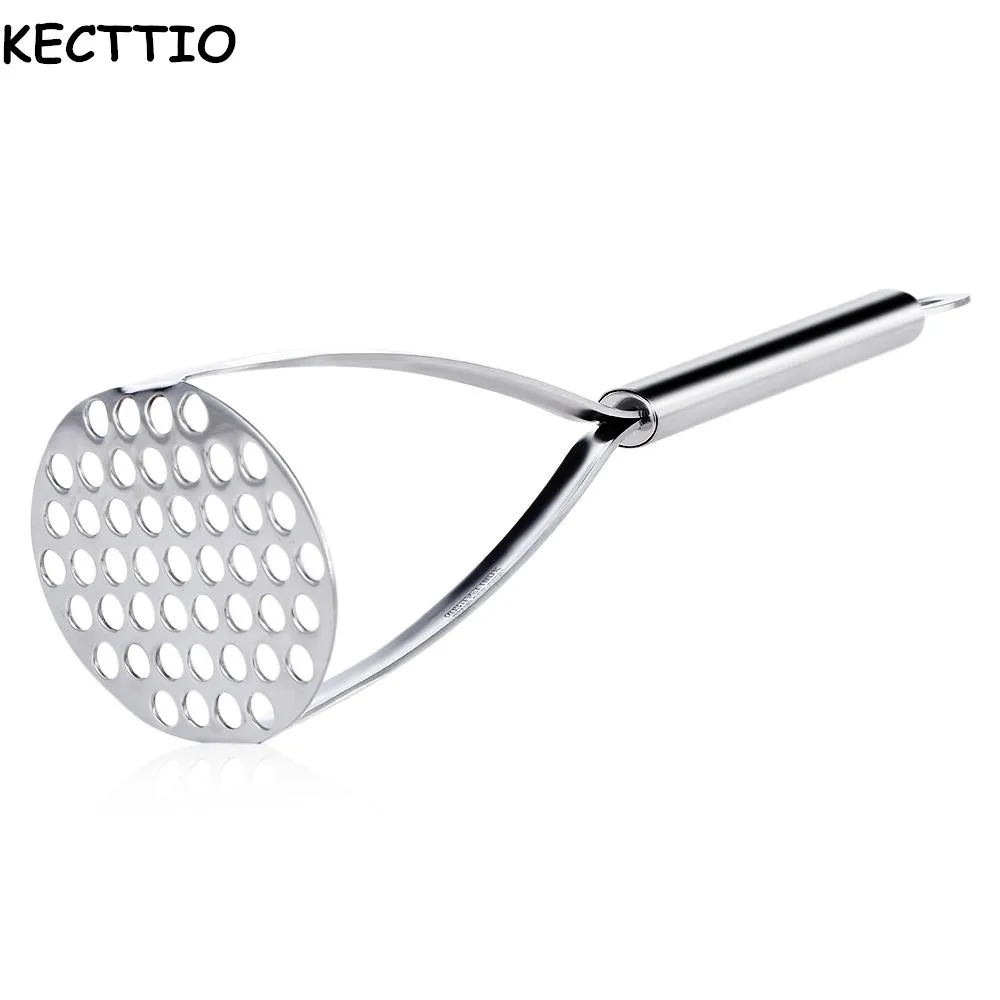 Potato Masher With Broad Mashing Plate for Smooth Mashed Potatoes Fruit