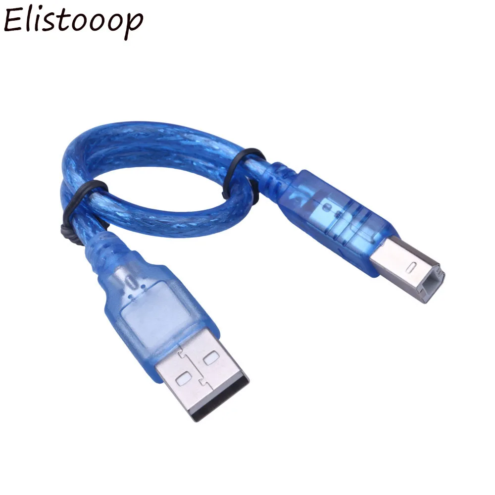 USB 2,0 Удлинительный кабель для печати 0,3 м 1,4 м 3 м 5 м OHFC медь прозрачный синий Расширенный USB кабель для принтера