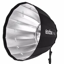 In Stock Godox Portable P90L P120L Deep Parabolic Softbox Bowens Mount Studio Flash Speedlite Reflector Photo Studio Softbox