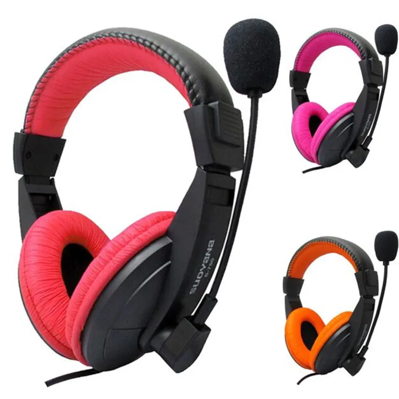 

Advanced 2018 New Headset Stereo Earphone Headband for PC for Notebook Gaming Headset Microphone Drop Shipping