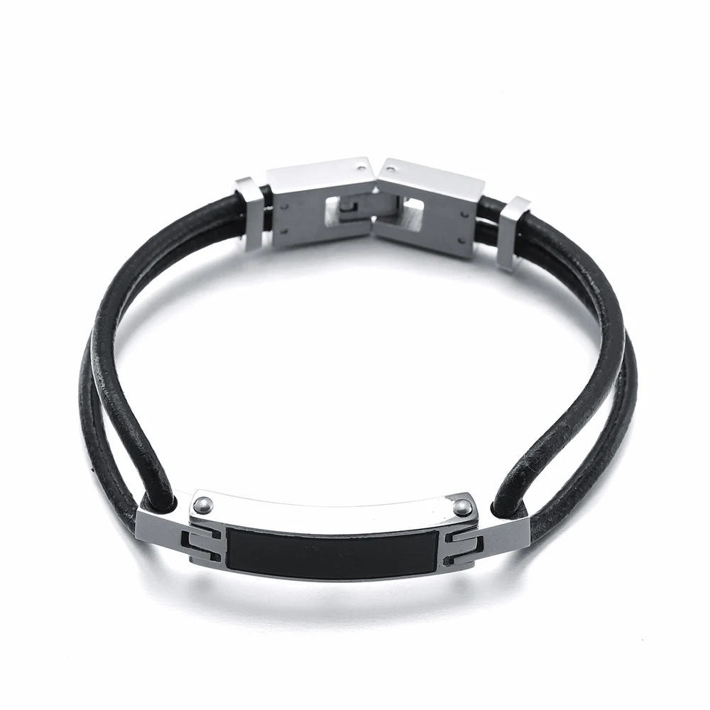 IJB5030 Дешевые Продажи из нержавеющей стали браслет из натуральной кожи урна для кремационной золы ювелирные изделия для мужчин