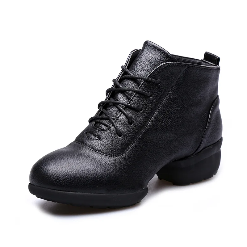 

2018 Soft Leather Women Dance Sneakers Brand Ladies Aerobics Shoes Zapatos Danza Platform Dancing Sports Ballroom Dance Shoes