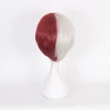 Anime My Hero Academia Boku no Hiro Akademia Shoto Todoroki Shouto White And Red Cosplay Wig+Wig Cap ► Photo 3/6