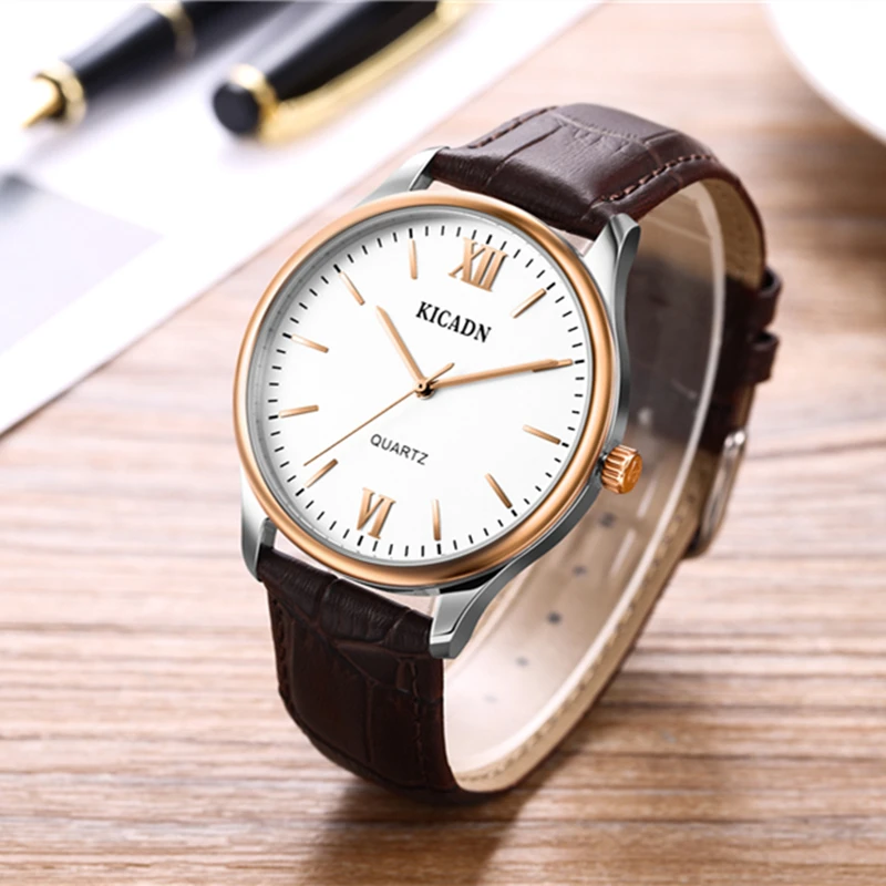 

KICADN Luxury Brand Popular Waterproof CoupleClock Grace Stainless Woman Watch Bracelet Simple Attract Female Relojes Mujer Gift