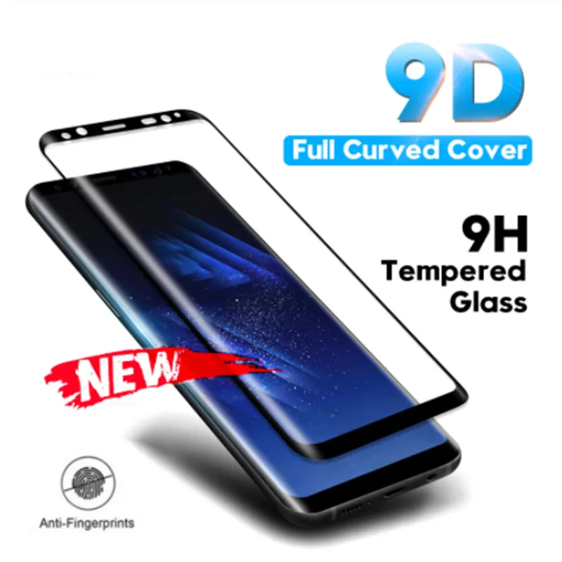 

9D Tempered Glass Film For Samsung Galaxy Note 8 9 S9 S8 Plus S10 S10 Plus Full Cover Screen Protector For Samsung S8 S10 Lite