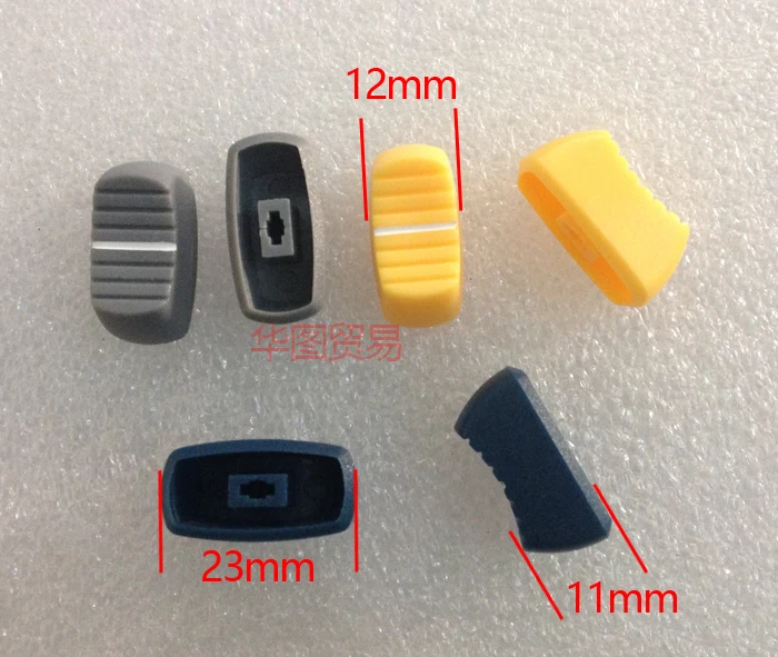 

15pcs mixer Playing discs DJ potentiometer fader knob cap / audio volume switch adjustment fader cap / potentiometer top