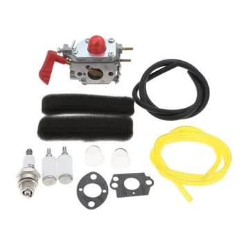 

DRELD Carburetor Carb Gasket Primer Bulb Fuel Line For MTD Troy Bilt TB35EC TB2040XP TB2044XP Trimmer Replaces 753-06288