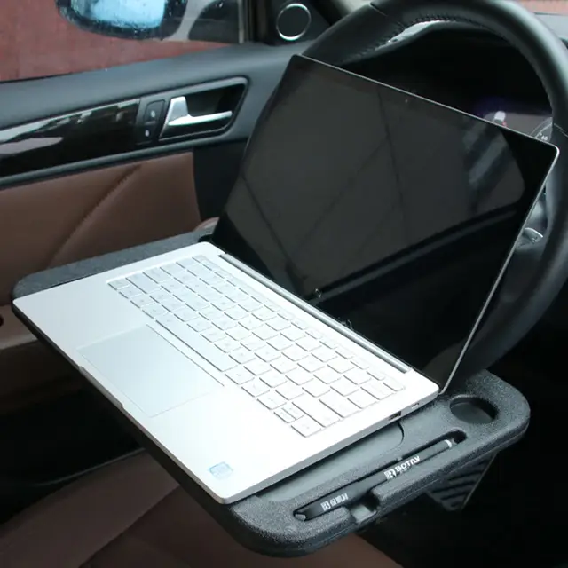 Car Laptop Computer Table Desk Coffee Holder Steering Wheel