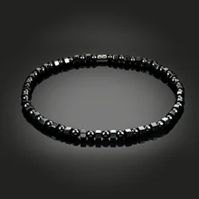 Ожерелье из черного гематита для мужчин и женщин, магнитотерапевтическое ожерелье с магнитом для ухода за здоровьем, ювелирное изделие, подарок HSJ88