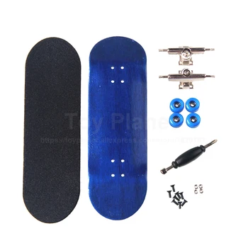 

Canadian Maple Royal Blue Finger Skateboard Birthday Gift Fingerboards Professional Wooden Finger Skate Boards Nickel Bearing