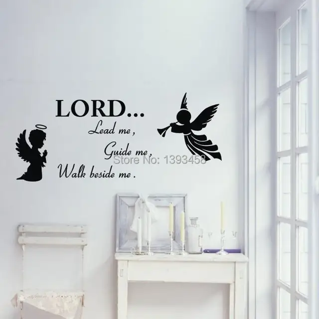 lord lead me wall decals bible quotes removable wall decals 3d pvc