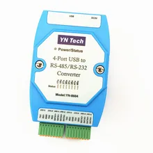 YN8604 USB к 4-Порты и разъёмы RS485/232 4 канала RS232 USB кабель последовательного порта COM Порты и разъёмы преобразования промышленных Класс