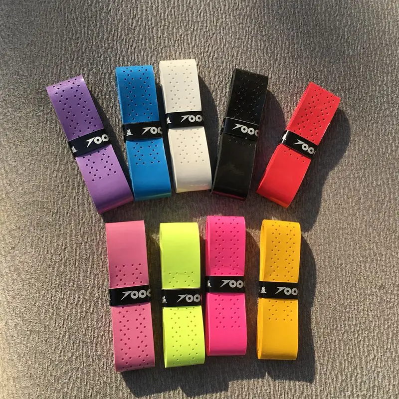 

(12pcs/lot) TOPO Anti-slip perforated tennis Racket Overgrips Tennis punched viscous Badminton racket grips