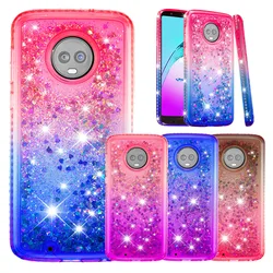 Gradient Quicksand Diamond Case for Motorola E5 Plus Play E5 EU Love Heart Glitter Cover for G6 Plus 2018 Bling Sequins Capa Gradient Quicksand Diamond Case for Motorola E5 Plus Play E5 EU Love Heart Glitter Cover for G6 Plus 2018 Bling Sequins Capa