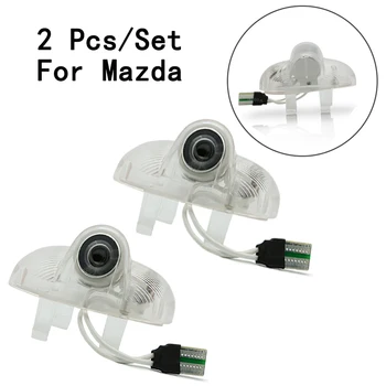 

Ghost Shadow Projetor With Logo LED Courtesy 2Pcs/Set Only For Mazda 6/RX8/A8/CX9/RUIYI 8 Lens Include 5W