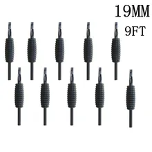 YILONG 10 шт. 19 мм 9FT новейший одноразовый силиконовый черный насадки для тату советы и сцепление с наконечником