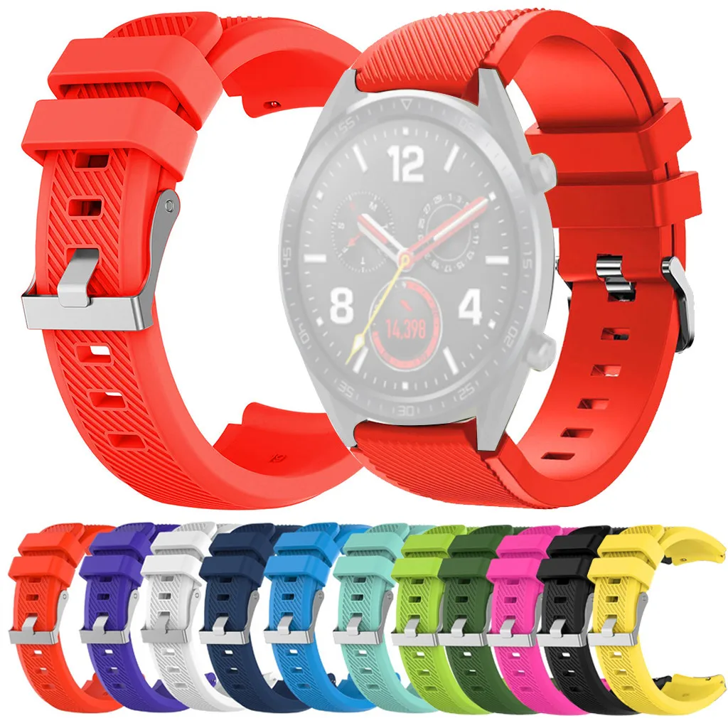 Спортивные силиконовые часы ремешок для huawei Watch GT Смарт 22 мм сменный на запястье