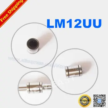 

LM12UU 12mm Linear Ball Bearing Bush Bushing (LB12UU) size:12*21*30mm