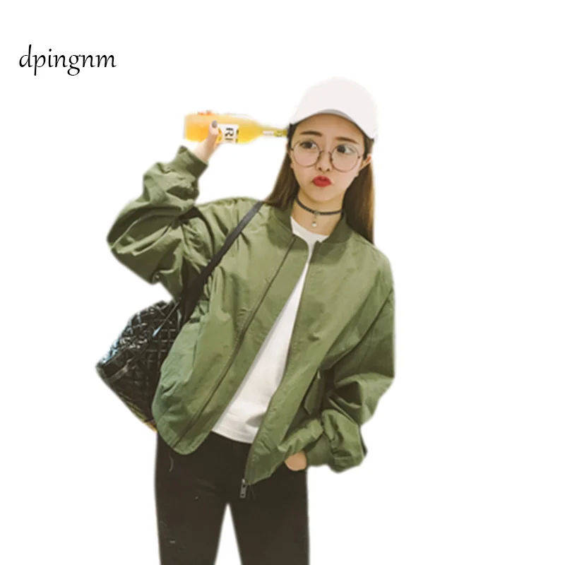 

2019 Fashion Women's Jacket Spring Coats Long Sleeve Basic Jackets Bomber Thin Women's Jacket Windbreaker Female Jackets Outwear