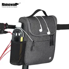 for brompton Bicylcle handlebar bag Rhinowalk folding bike basket bike accessories fashion bike bag bicycle + waterproof cover rhinowalk 4l bicycle handlebar bag full waterproof folding bike front bag electric bike cycling bag panniers with rain cover