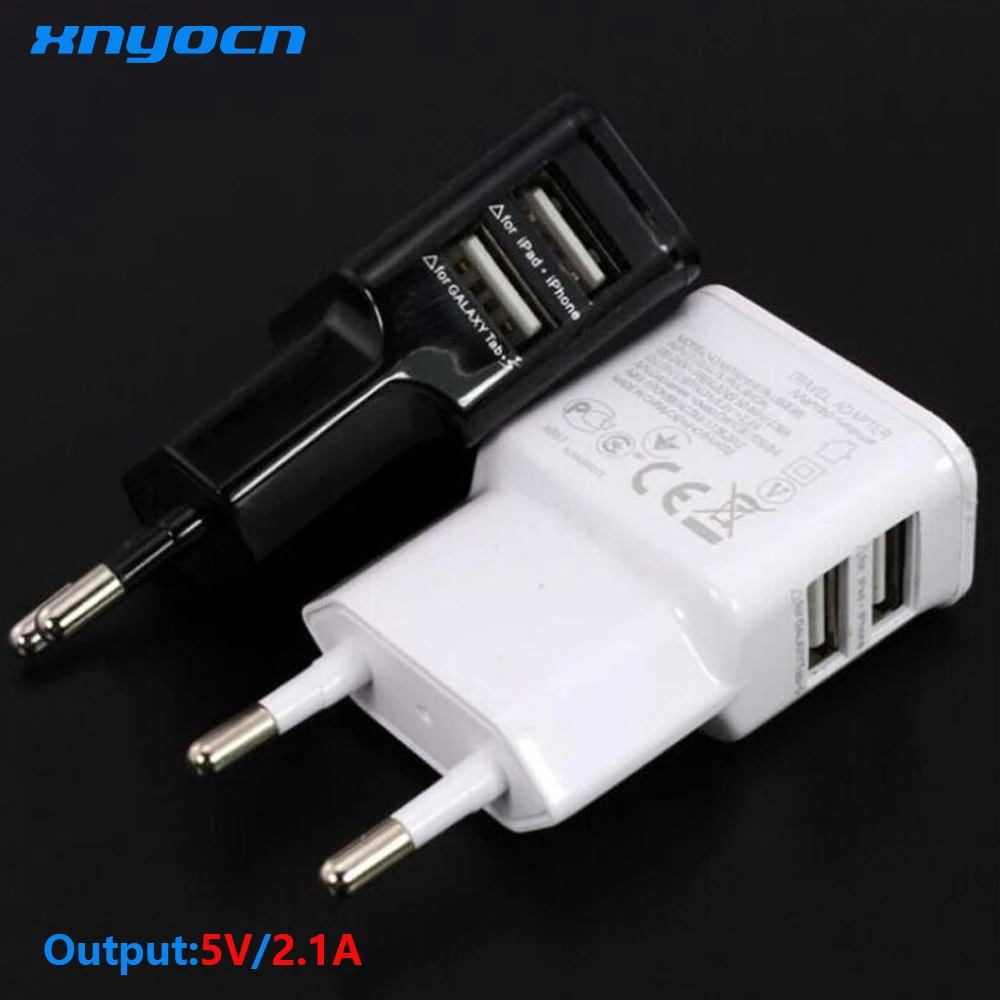Оптовая продажа 2А Двойной 2 Порт USB US вилка EU настенное зарядное устройство для