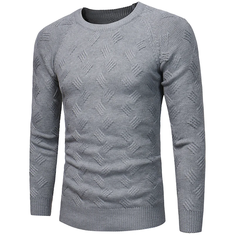 

2019 winter New Men's Pattern Rendering Knitting Unlined Garment Korean Student Tide Man Round Neck Joker sweater men Best
