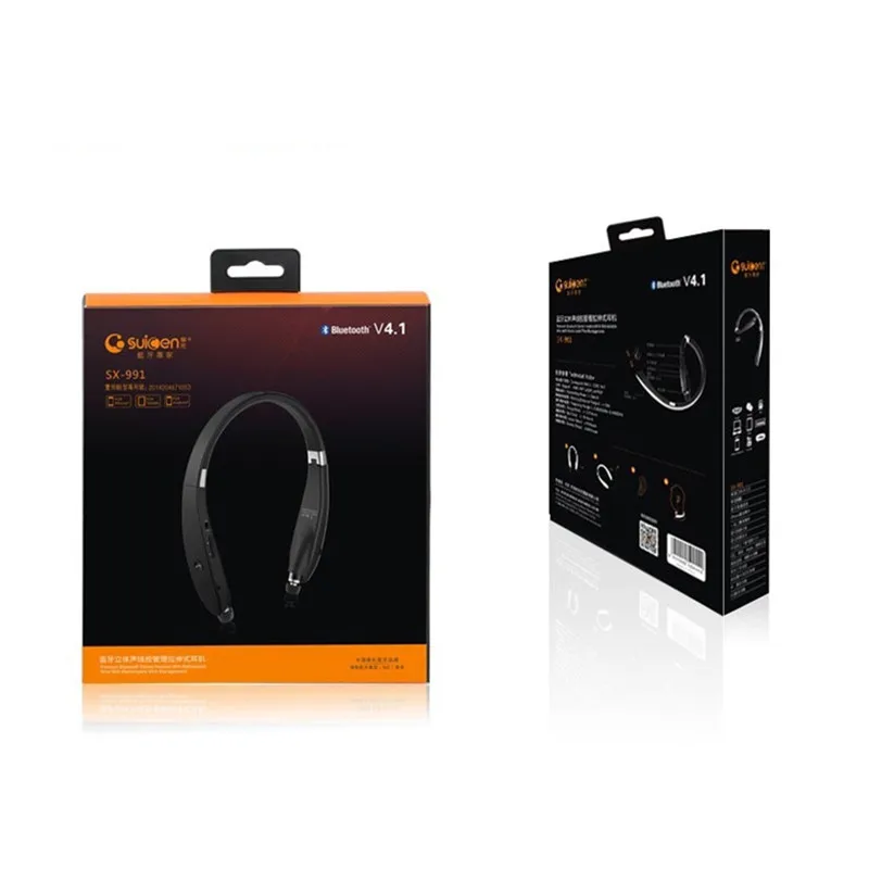 Wireless Bluetooth Neckband SX-991 V5.0 Sport Stereo SX991 Earphone Headphone with MIC Bass for IPhone LG Android Fone De Ouvido