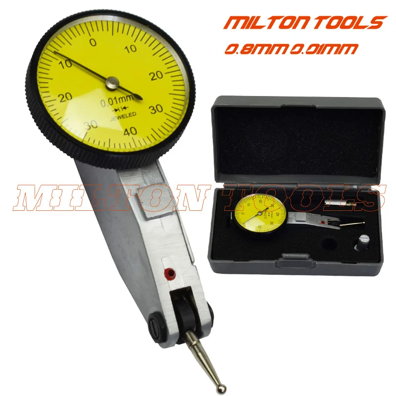 Dial Test Indicator Mitutoyo 0-0.8mm 513-404 Level Gauge Scale Dovetail Rails 