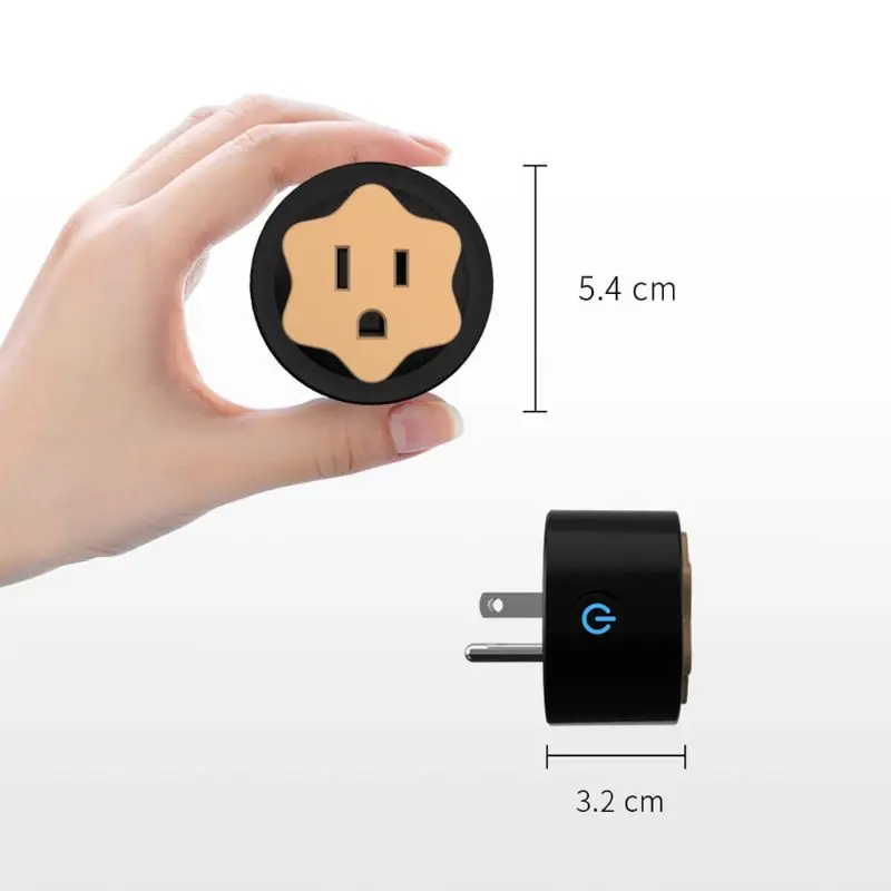 

Mini Smart Socket WiFi Wireless Remote Control US Plug Timer Switch No Hub Energy Saving Distance Operate
