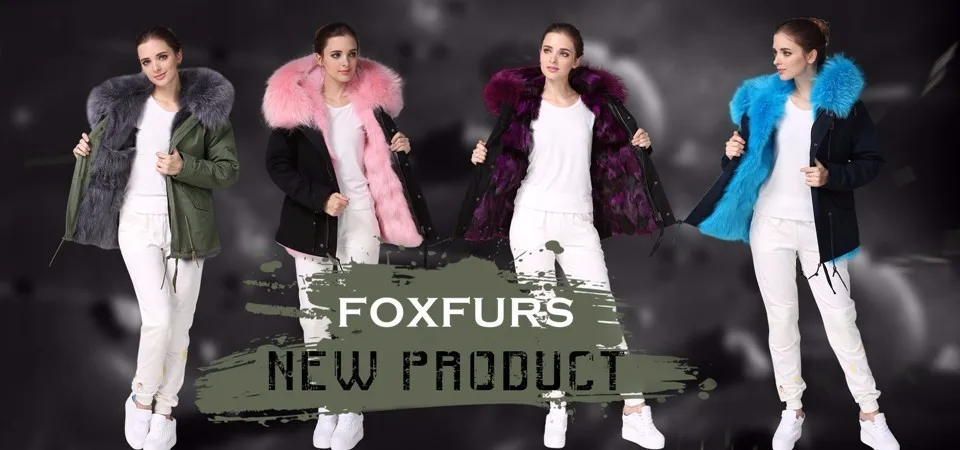 Hot 2016 Fashion high quality multi light colorful fox fur parka winter outerwear Mr Mrs real fur parka coats bubble coat women