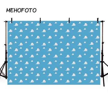 

Blue Sky Backdrop Birthday Party Decorations Photo Booth Background Dessert Table Banne