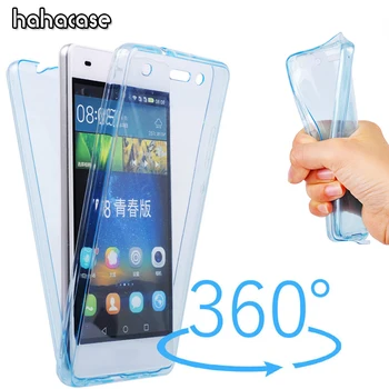 

500pcs 360 Degree Full Front and Back Clear Case For Huawei P10 9 8 Plus Lite Mate P10 Lite Ultra Slim Soft TPU Flexible Cover