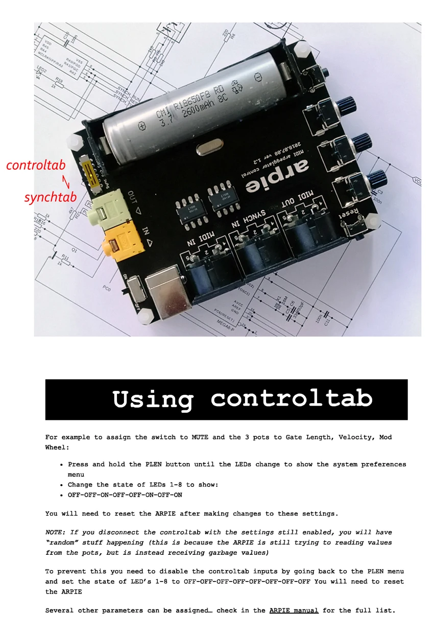 AZSMZ ARPIE MIDI Arpeggiator отправка арпеджированных аккордов через MIDI на любой синтезатор или звуковой модуль github для музыкальной клавиатуры