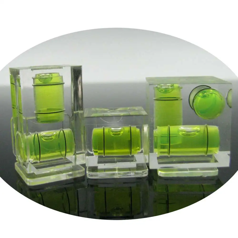 

3 Pack QASE Square Acrylic Spirit Mini Level Bubble Camera Bubble Level for Nikon Samsung Canon one/Two/Three Directions