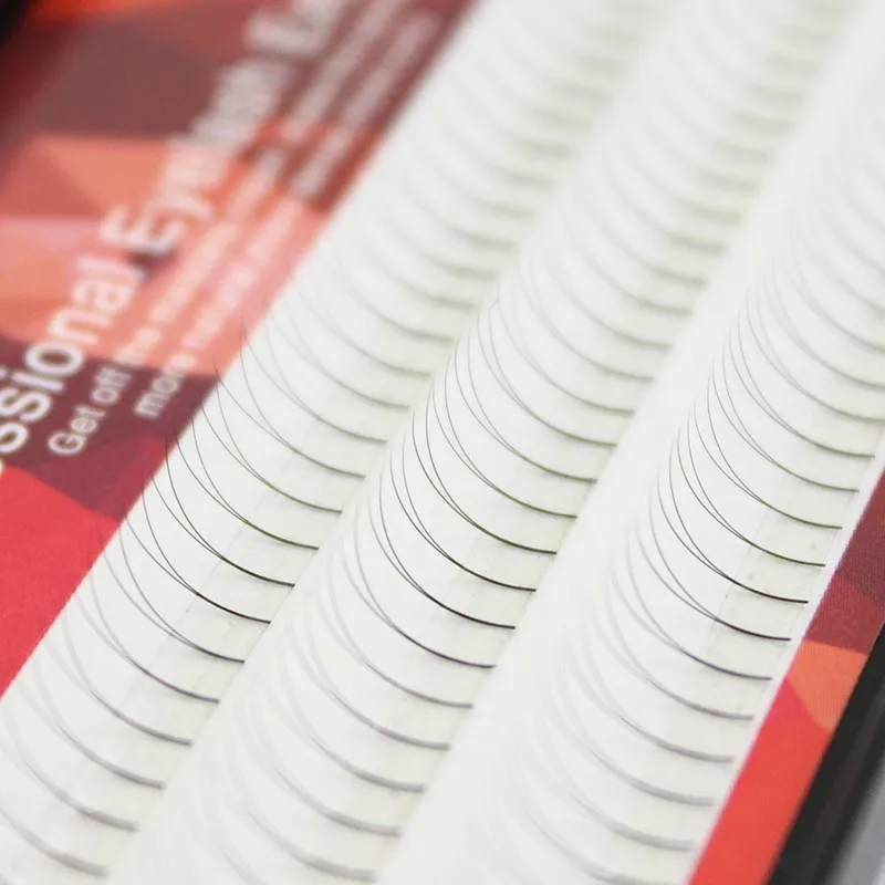 

FUNMIX 2D V Shape Cilia 2 Roots 0.07 C Curl False Eyelashes Extension Human Hair Natural Soft 120 pcs / tray