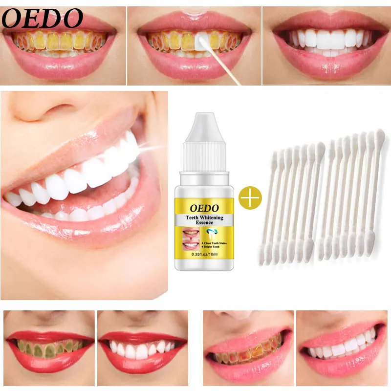 

OEDO Teeth Whitening Essence Powder Oral Hygiene Cleaning Serum Removes Plaque Stains Tooth Bleaching Dental Tools Toothpaste